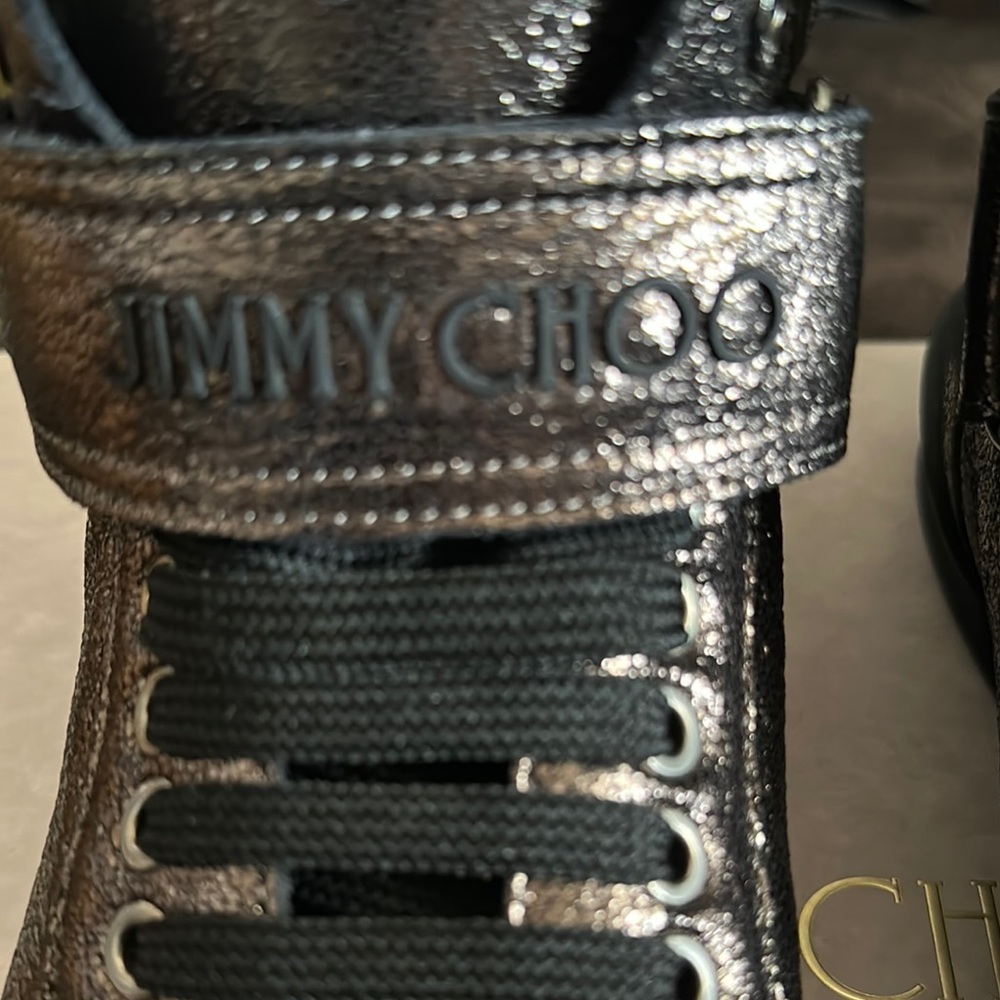 Jimmy Choo Metallic High-Tops - Picture 2 of 12